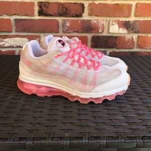 Nike Air Max 95 Dynamic Flywire Athetic Shoes Pink/White 553554-161 Women’s 6.5